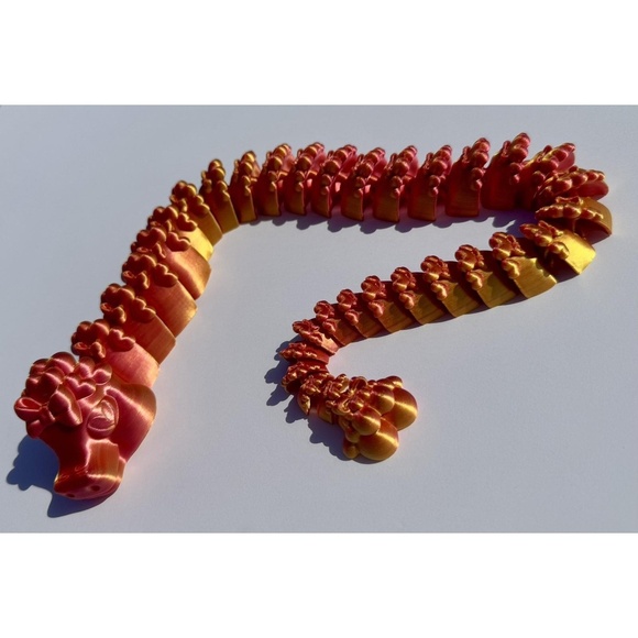 3D Printed Love Dragon Multicolor ARTICULATED large Valentines Gift Birthday - Picture 12 of 14